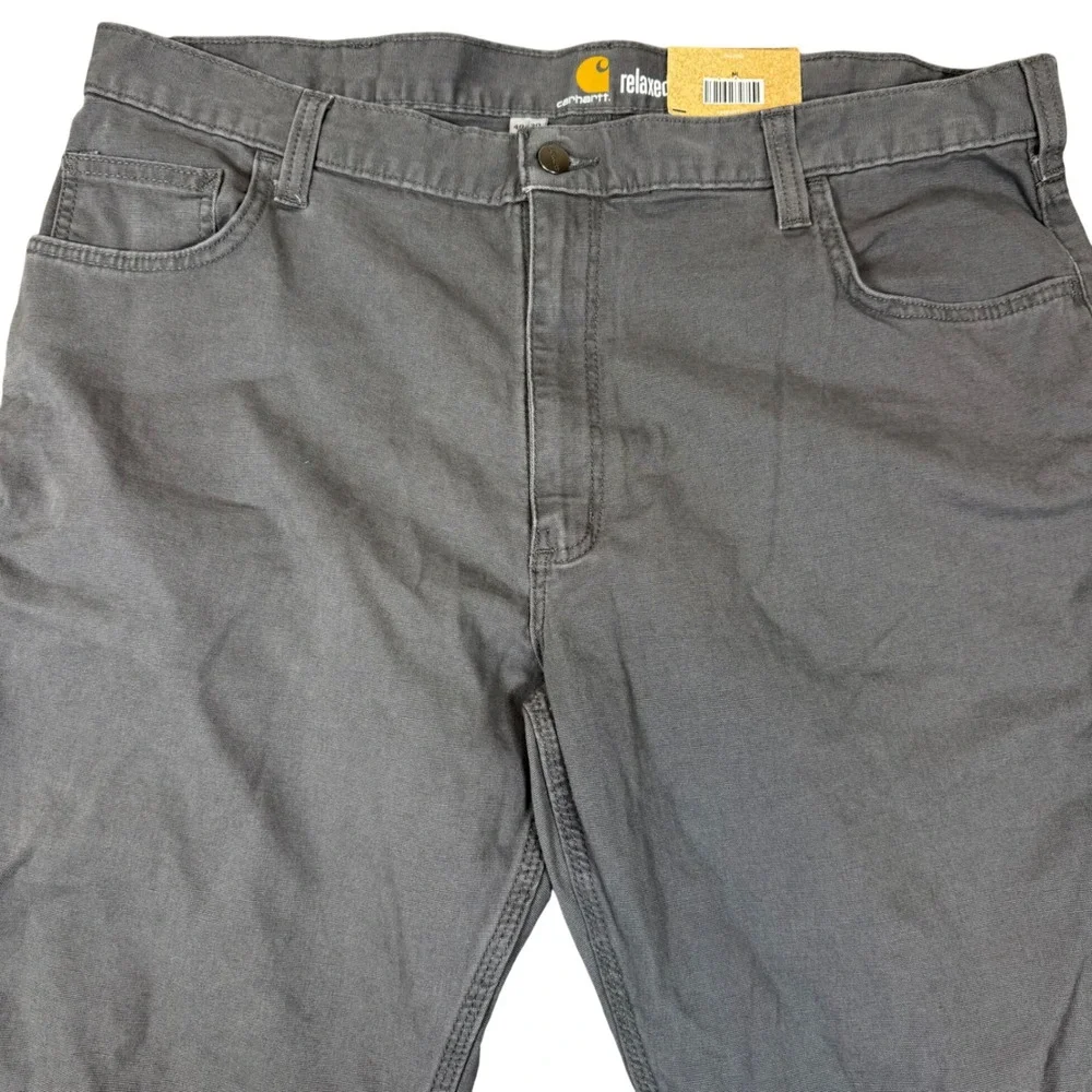 Carhartt Rugged‎ Flex Canvas Five-Pocket Jean 102517-039 Shadow Gray 40x30 Mens